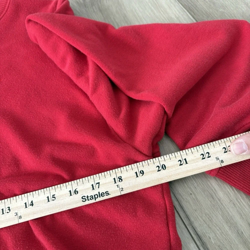 Victoria Secret On Point Women's Red Emblem Crewneck Sweater‎ Logo Size Medium